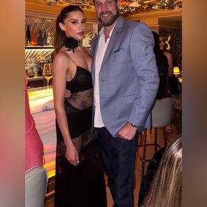 Rat and boa VENEZIA LACE SLIP DRESS
Black dress